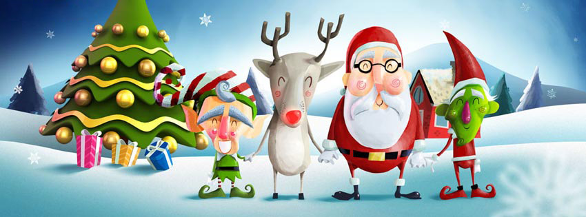 Merry Christmas Facebook Cover, Merry XMAS Messages and Quotes